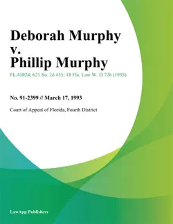 deborah murphy v. phillip murphy book cover image