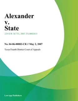 alexander v. state book cover image