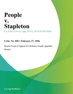 people v. stapleton book cover image