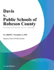 Davis v. Public Schools of Robeson County synopsis, comments