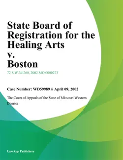 state board of registration for the healing arts v. boston book cover image