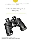 John Banville: A Select Bibliography (1) (Bibliography) sinopsis y comentarios