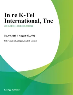 in re k-tel international book cover image