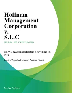 hoffman management corporation v. s.l.c book cover image