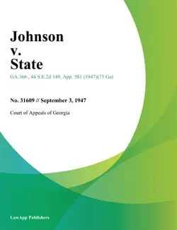 johnson v. state book cover image