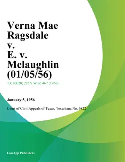 verna mae ragsdale v. e. v. mclaughlin book cover image