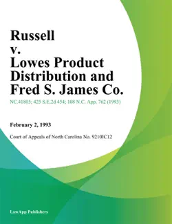 russell v. lowes product distribution and fred s. james co. imagen de la portada del libro