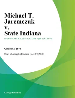 michael t. jaremczuk v. state indiana imagen de la portada del libro