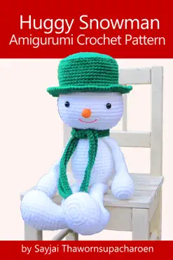 huggy snowman amigurumi crochet pattern book cover image