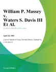 William P. Massey v. Waters S. Davis Iii Et Al. synopsis, comments