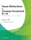 Susan Richardson v. Norman Orentreich Et Al. sinopsis y comentarios