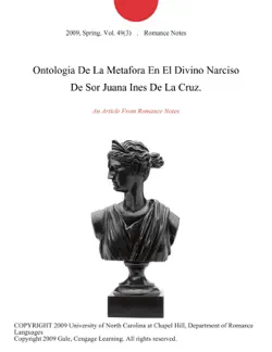 ontologia de la metafora en el divino narciso de sor juana ines de la cruz. book cover image