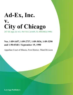 ad-ex, inc. v. city of chicago imagen de la portada del libro
