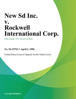 new sd inc. v. rockwell international corp. book cover image