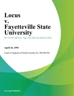 locus v. fayetteville state university book cover image