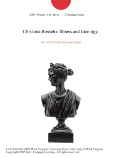 christina rossetti: illness and ideology. imagen de la portada del libro