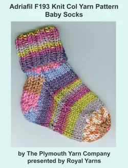 adriafil f193 knit col yarn pattern baby socks imagen de la portada del libro