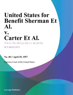 united states for benefit sherman et al. v. carter et al. book cover image