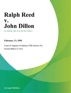 ralph reed v. john dillon imagen de la portada del libro