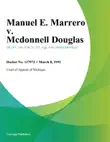 Manuel E. Marrero v. Mcdonnell Douglas synopsis, comments