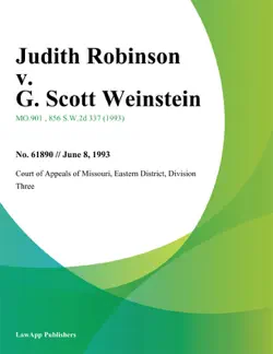 judith robinson v. g. scott weinstein imagen de la portada del libro