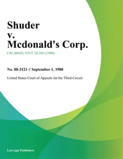 shuder v. mcdonalds corp. book cover image