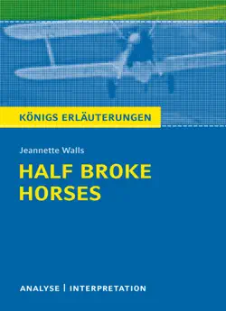 half broke horses. königs erläuterungen. book cover image