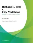 Richard L. Roll v. City Middleton synopsis, comments