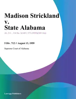 madison strickland v. state alabama book cover image