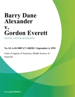 barry dane alexander v. gordon everett book cover image