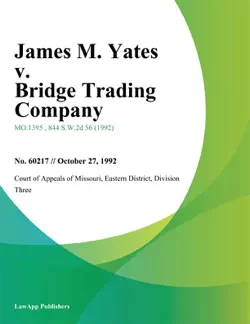 james m. yates v. bridge trading company book cover image