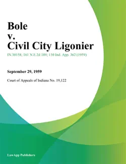 bole v. civil city ligonier book cover image