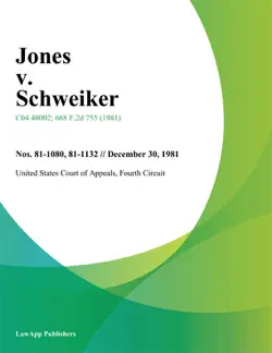 jones v. schweiker book cover image
