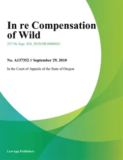 in re compensation of wild imagen de la portada del libro