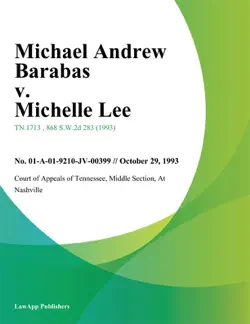 michael andrew barabas v. michelle lee book cover image