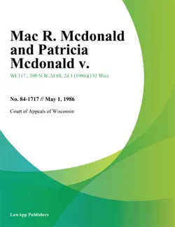 mac r. mcdonald and patricia mcdonald v. imagen de la portada del libro