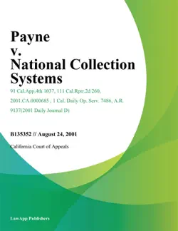 payne v. national collection systems book cover image