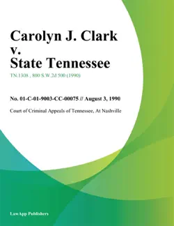 carolyn j. clark v. state tennessee book cover image