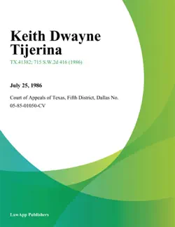 keith dwayne tijerina book cover image