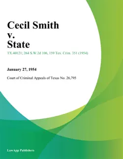 cecil smith v. state book cover image