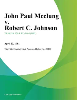 john paul mcclung v. robert c. johnson book cover image
