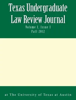 texas undergraduate law review journal book cover image