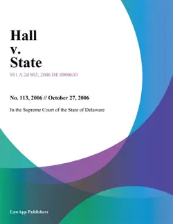 hall v. state book cover image