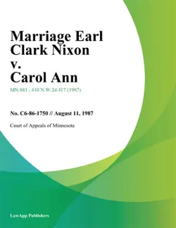 marriage earl clark nixon v. carol ann book cover image