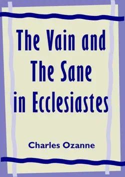 the vain and the sane in ecclesiastes imagen de la portada del libro
