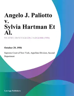 angelo j. paliotto v. sylvia hartman et al. book cover image