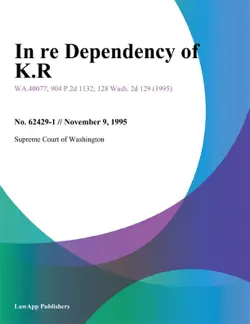in re dependency of k.r. imagen de la portada del libro