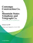 Contempo Construction Co. V. Mountain States Telephone And Telegraph Co. sinopsis y comentarios