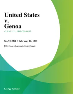 united states v. genoa imagen de la portada del libro