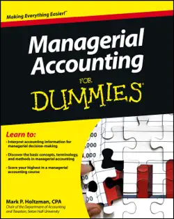 managerial accounting for dummies book cover image